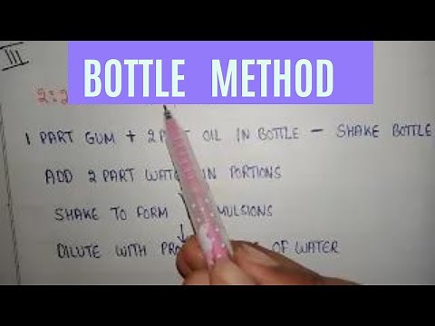 Bottle method in emulsion formation | formulation of emulsion | coarse dispersion physical pharma