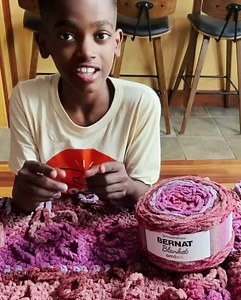 222K views · 18K reactions | This beautiful afghan uses the moss stitch but you also crochet loops that you braid together to replicate the look of cables. It’s really fun to work on and the colors of this Bernat Blanket Ombré yarn are beautiful. I’ll post the finished product and written pattern soon! Yarnspirations | Jonah’s Hands | Facebook