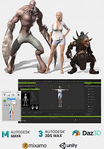 Anime video game 3d model character creator