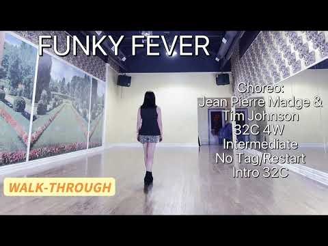 FUNKY FEVER Line Dance (WALK-THROUGH) | Intermediate | Tim Johnson & Jean-Pierre Madge