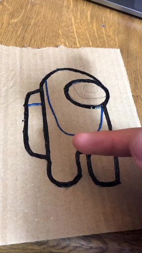 Creating an Among Us Blue Character with a 3D Pen