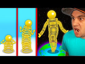 Upgrading WORLD'S LONGEST BODY In Bouncy Spiral Hero!