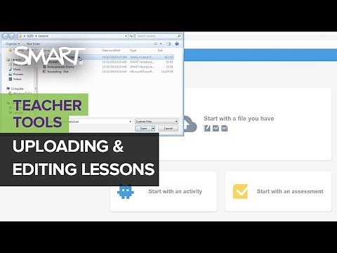 Lumio by SMART: Uploading and editing lessons (Nov 2018)