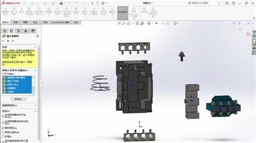 solidworks交流接触器装配