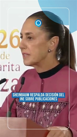 Sheinbaum backs INE decision on posts 🗳️