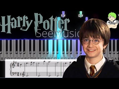 Hedwig's Theme - Harry Potter - Medium - John Williams - Piano tutorial - with sheet music