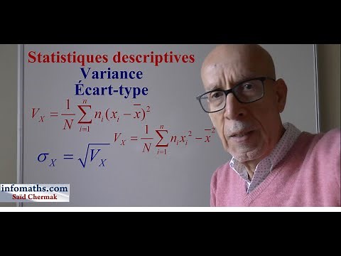 CALCULER UNE VARIANCE ET UN ÉCART-TYPE