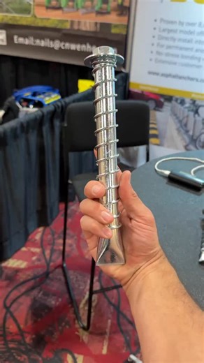 BYOT Brent on Instagram: "Extremely Strong Asphalt Anchors! #cooltools #construction #asphalt #toolsofthetrade #tradeshow"