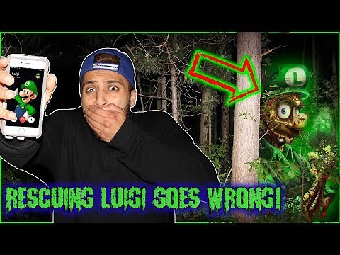 CALLING LUIGI ON FACETIME AT 3 AM!! WHEN TRYING TO RESCUE HIM GOES WRONG! (HAUNTED WOODS)