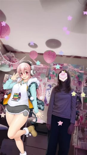 Me and super sonico ₍₍⚞(˶>ᗜ
