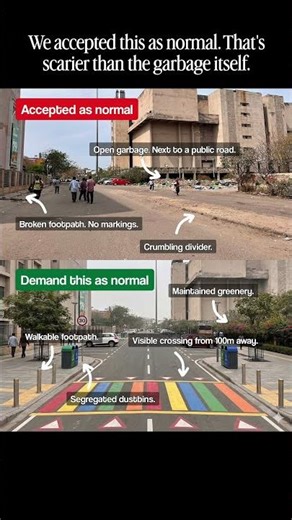 Why have we accepted trash and poor infrastructure as normal? #infrastructure #urbanplanning #roads