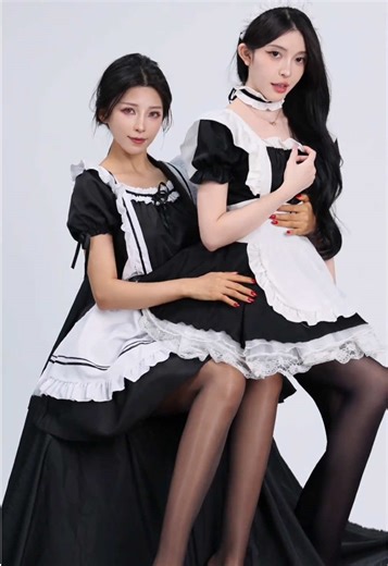 Creative Cosplay: Dress Transformation into a Maid Outfit