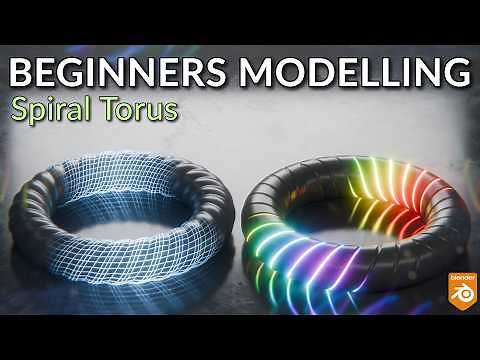 Blender Beginner Modelling Tutorial | How to Model A Spiral Torus