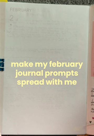 love using my intro page each month for the prompts 🖋️📓 #february #journalwithme #journalprompts #journalspread #prompts