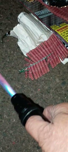 burning three packs of titanium firecrackers by TNT fireworks #firecrackers