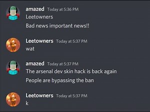 ARSENAL DEV SKINS ARE BACK?