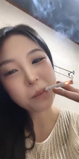 Korean Smoking Girl - Full Video on Discord