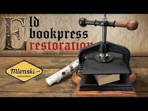 Old bookpress restoration