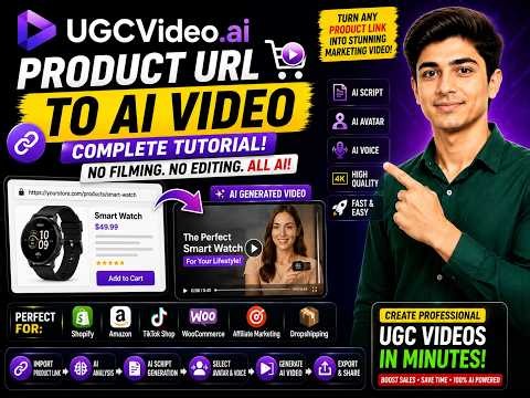 UGCVideo.ai Product URL to Video Tutorial 2026 |Create AI Product Ads in Minutes