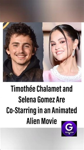 Timothée and Selena… in space?! 🛸🎬 This animated alien movie just became our most anticipated