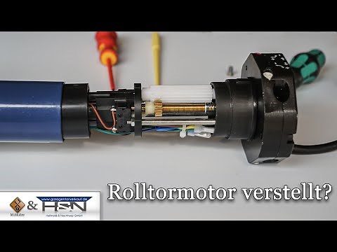 Hilfe - Rolltormotor verstellt! (Rohrmotor verstellt) Rolladenmotor einstellen