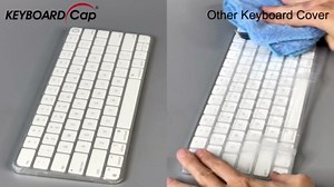 Kiss Cover Keyboard/Control Cover for iMac Apple Wireless Magic Keyboard with Touch ID (no Numeric Keypad) [2 Pack] - Complete Coverage Protects Touch ID Waterproof Easy Clean