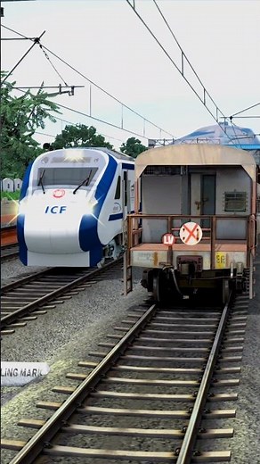 Two Express Trains Paralal Crossing Railroad Train Simulator Game #train #trainsimulator #traingame