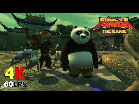 Kung Fu Panda Video Games (2008) - Old PC Games Gameplay [4K 60FPS]