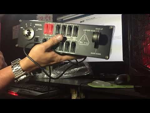 Unboxing Flight Switch Panel Logitech Saitek en español