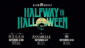 The unholy trinity. M3GAN, Annabelle, and Ma are returning to theaters one night only for Halfway to Halloween. Tickets are on sale now www.HalfwayToHalloweenTickets.com | Blumhouse