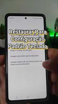 Como restaurar o teclado do celular para as configurações padrão (Passo a passo)