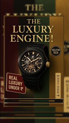 Luxury Skeleton Watch Under Budget!? 😳 | Hidden Details Exposed! #mensstyle #bugattichiron #watch