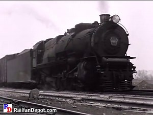 We see color and black & white footage of many steam locomotives from the Pennsylvania Railroad at Englewood, Illinois. From the Green Frog Productions show "Golden Twilight of Postwar Steam, Part 1" https://rfd.video/PostwarSteam1 | Steam Giants