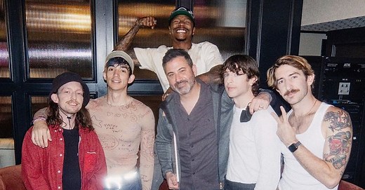 Turnstile perform four ‘GLOW ON’ songs on ‘Jimmy Kimmel Live!’