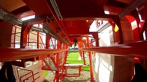 A nice POV from the Mayan Suspended Looping Coaster at Energylandia. | Vekoma Rides Manufacturing B.V.