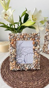 20K views · 340 reactions | Diy seashell frame ✨ #SeashellCraft #DIYSeashellFrame #BeachDecor #CoastalDecor #HandmadeWithLove #BeachVibes #OceanInspired #SeashellArt #CoastalStyle #BeachHouseDecor #ShellCraft #DIYHomeDecor #SeaLovers #BeachLifeStyle #coastalliving | Peri Azizov | Facebook