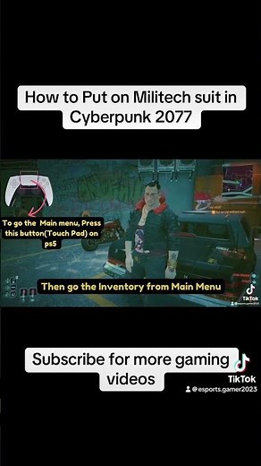 How to put on Militech suit in Cyberpunk 2077 | #cyberpunk2077 #gaming