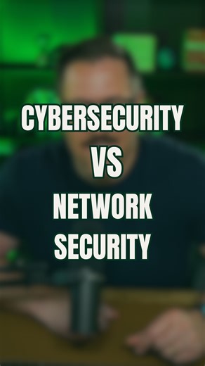Kevin Nanns on Instagram: "Did you know there is a difference between cybersecurity and network security? I had this question pop up on my last Q&A session so I wanted to clarify the differences. #networking #it #technology #cybersecurity #informationtechnology #networkengineer #ccna"