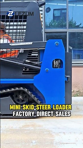 LEZUM LA670 Mini Small Skid Steer Loader Compact Chinese/China Telescopic Track/Crawler Electric