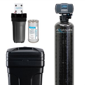 Harmony Series | 48,000 Grains Whole House Water Softener with Sediment and Carbon Pre-Filters | Aquasure USA