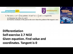 Differentiation self-exercise 2.7 Q2 pembezaan latihan kendiri 2.7 form 5 add maths kssm spm
