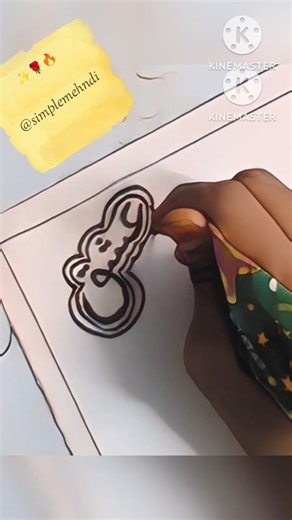 WHAT DO U THINK ABOUT THIS MEHNDI DESIGN ❓ ✨ #mehndi #mehndidesign #henna #shorts #trendingshorts