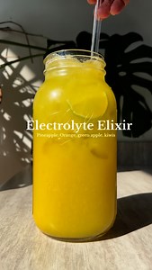 Electrolyte elixir 🍏🍍🥝🍋‍🟩 Ingredients Pineapple Oranges Green Apples Kiwis Lime Celtic salt #healthyrecipes #healthydrink #juicing #asmr | Cecily's Natural