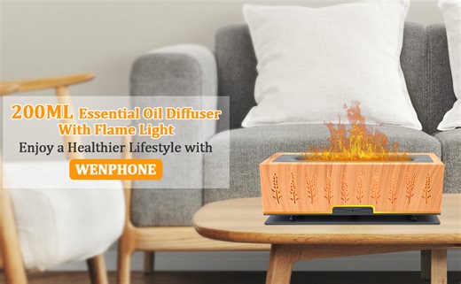 Watch WENPHONE Flame aroma diffuser on Amazon Live