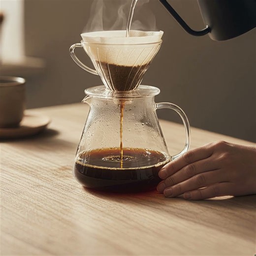 Pouring Filter Coffee in a Glass Pot ☕ | Relaxing Coffee Sounds Cozy ASMR #coffee #breakfast #lofi