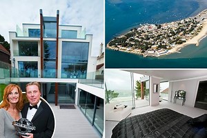 Inside Harry and Sandra Redknapp's beachfront mansion with indoor pool as they join Celebrity Gogglebox