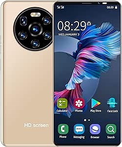 Vbestlife Smart Phone Unlocked,LANDVO Mate40 pro 5.45in HD Full Screen Unlocked Cell Phone, MTK6572 Dual Core CPU for Android 6.0,Dual Card Dual Standby,1GB 8GB Gold