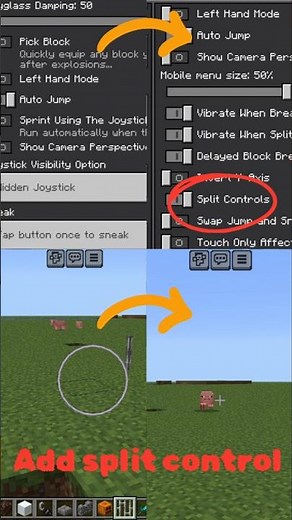 How to remove Circle cursor In Minecraft Bedrock