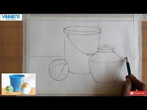 #stilllife \nObject drawing for elementary grade student Part 1 | Easy demo for elementary
