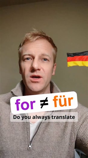 Learn German with Max on Instagram: "Common mistakes with für. Do you always translate "for" with "für"? Don't. German uses "für" less often than English uses "for". #germanwithmax #learngermanfast #learngerman #learngermanonline #deutschlernenmachtspaß #germancourse"
